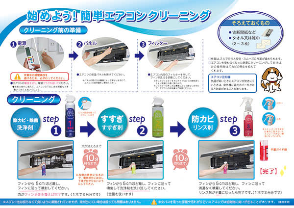 カビナイト エアコンクリーニングキット